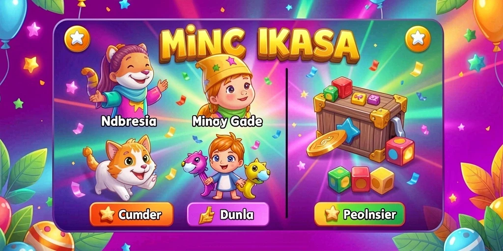 Screenshot menunjukkan tampilan awal permainan yang menarik.