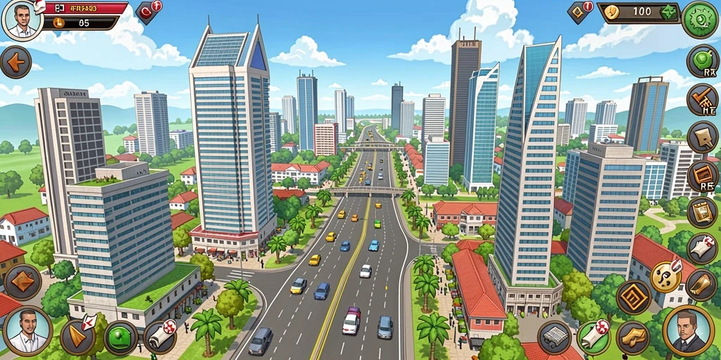 Tampilan antarmuka pengguna yang menawan.
