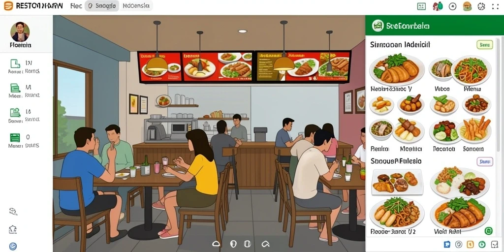 Tampilan awal yang menarik dan user-friendly.