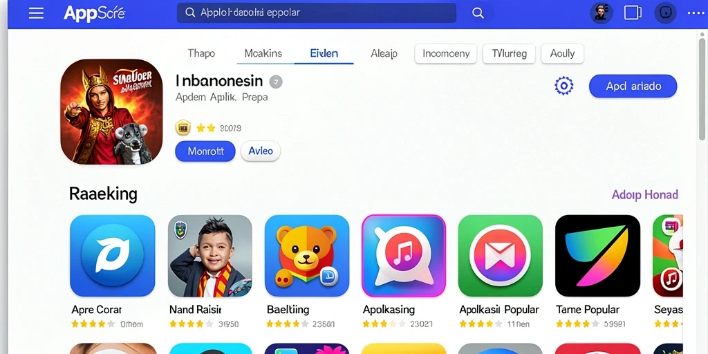 Tampilan awal yang menarik perhatian dengan desain yang dinamis.