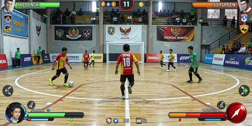 Tampilan karakter yang menarik dan penuh warna.
