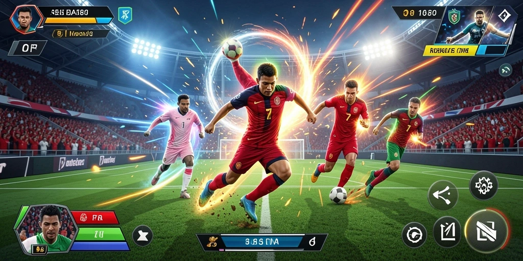 Tampilan antarmuka game yang menarik dan modern.
